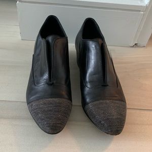 Dolce Vita black slip on loafers with sparkles